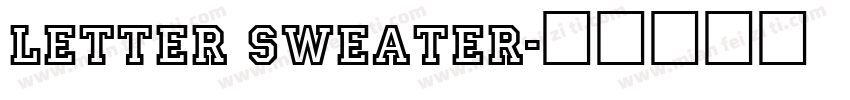 Letter Sweater字体转换